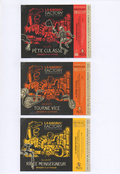 étiquettes de la collection