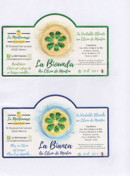 étiquettes de la collection