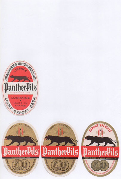 étiquettes de la collection