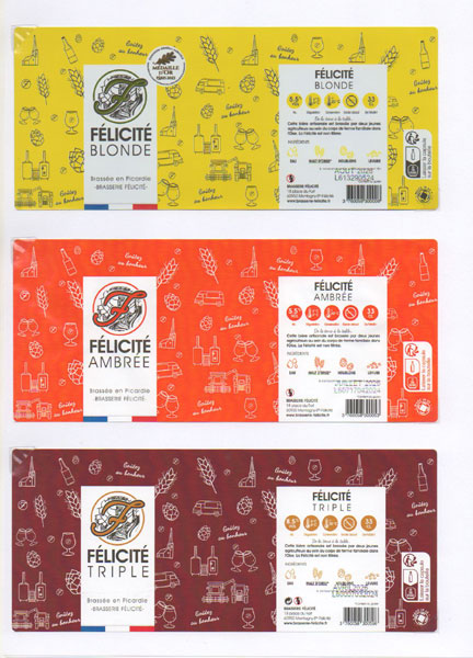 étiquettes de la collection