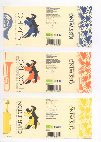 étiquettes de la collection