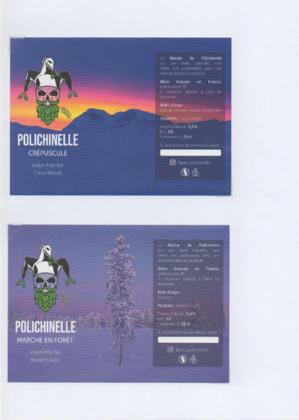 étiquettes de la collection