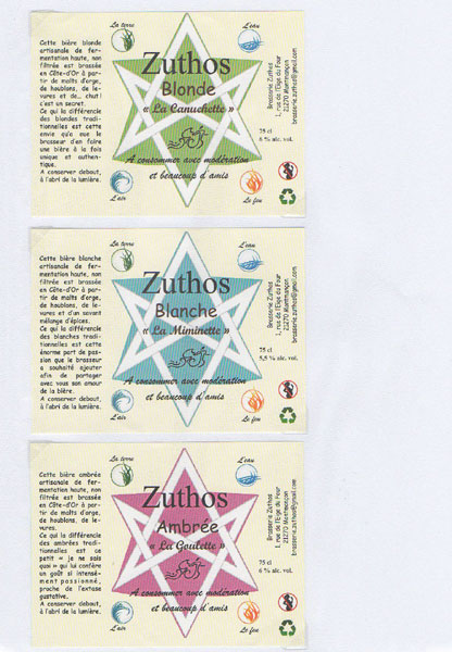 étiquettes de la collection