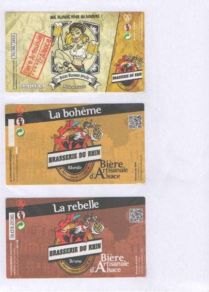 étiquettes de la collection