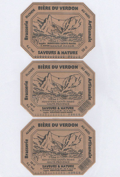 étiquettes de la collection