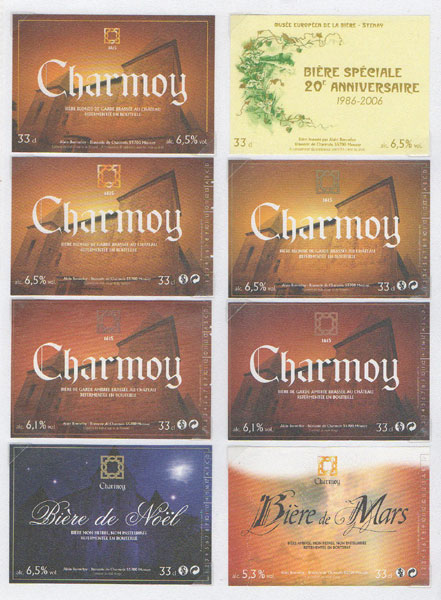 étiquettes de la collection