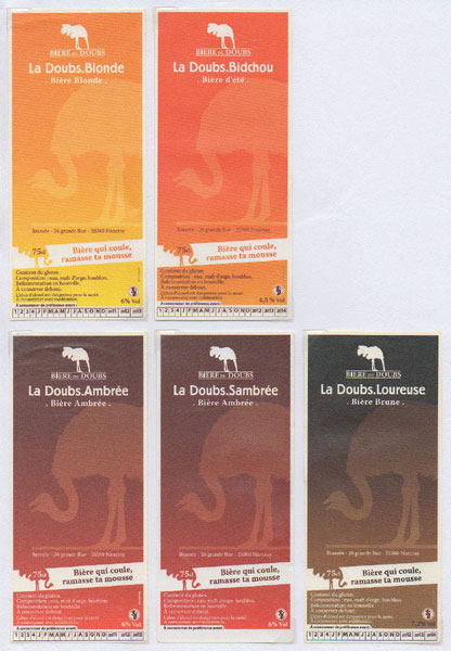 étiquettes de la collection