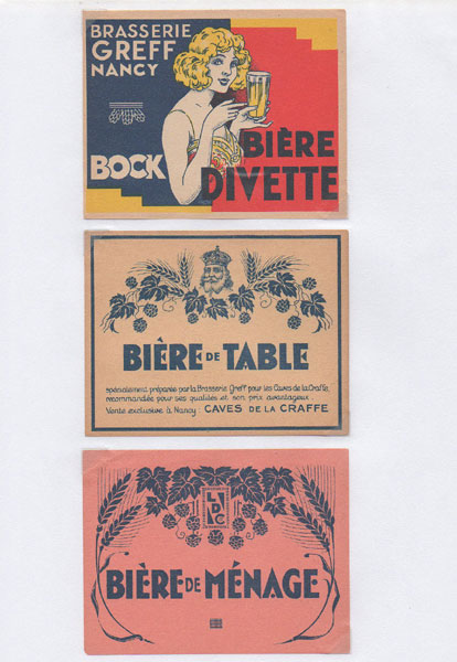 étiquettes de la collection