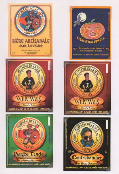 étiquettes de la collection
