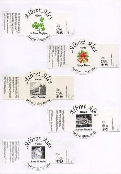 étiquettes de la collection