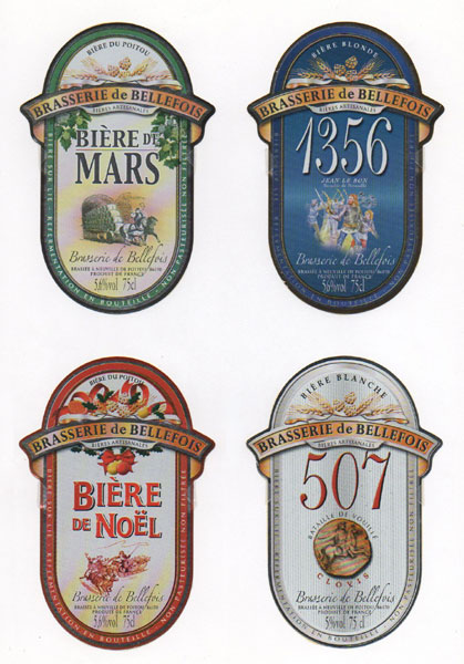 étiquettes de la collection