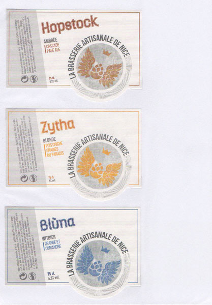 étiquettes de la collection
