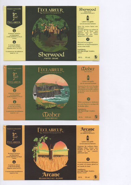 étiquettes de la collection