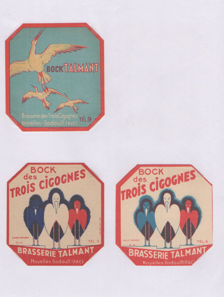 étiquettes de la collection