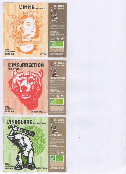 étiquettes de la collection