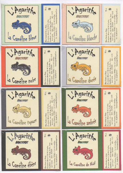 étiquettes de la collection