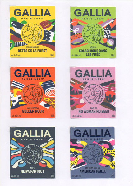 étiquettes de la collection