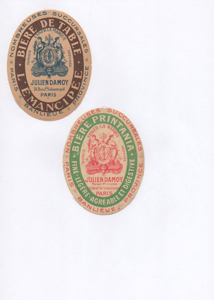 étiquettes de la collection