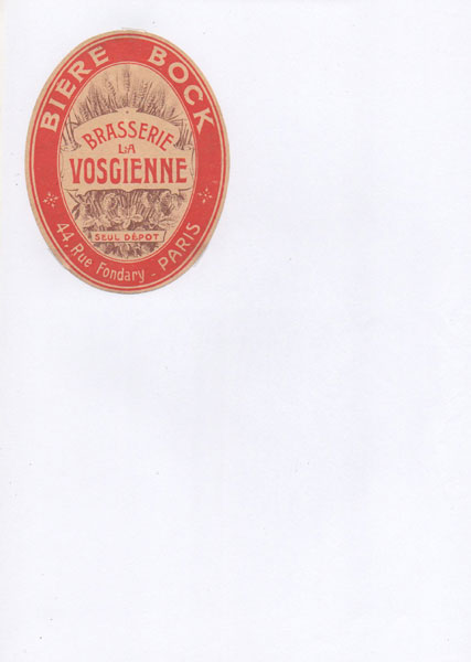 étiquettes de la collection