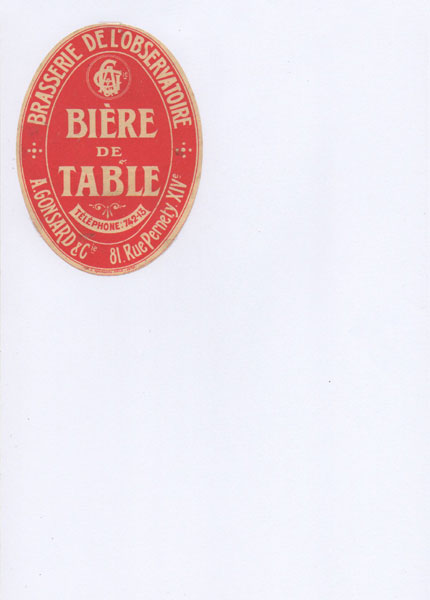 étiquettes de la collection