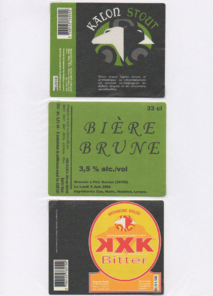 étiquettes de la collection