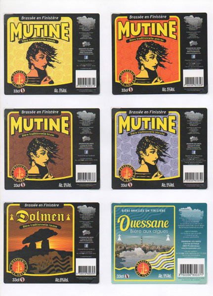 étiquettes de la collection