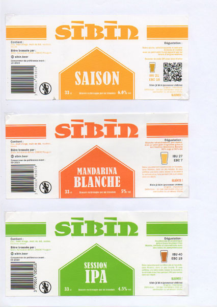étiquettes de la collection