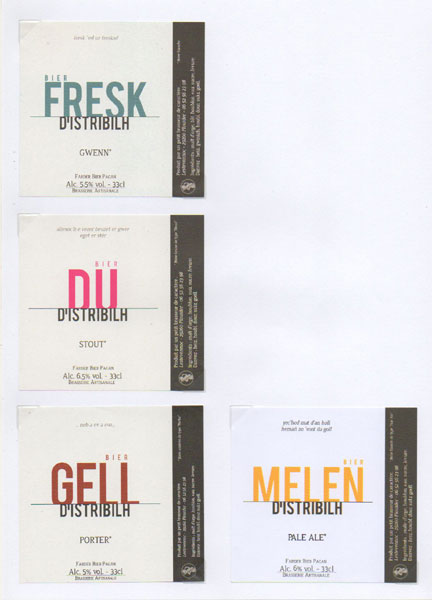 étiquettes de la collection