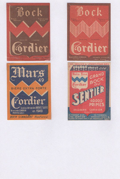 étiquettes de la collection