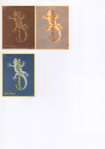 étiquettes de la collection