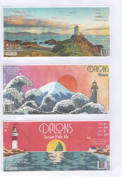 étiquettes de la collection