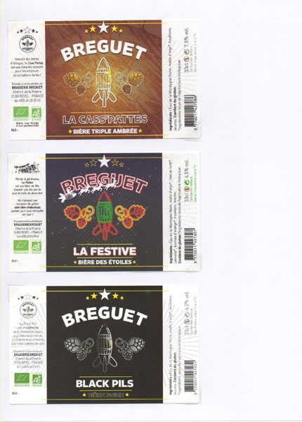étiquettes de la collection