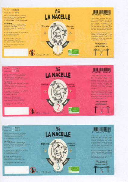 étiquettes de la collection