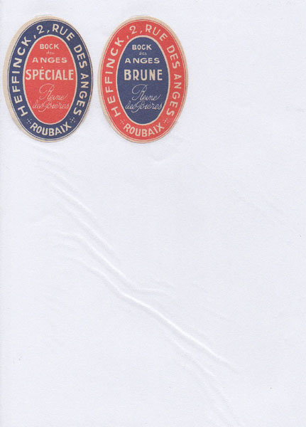 étiquettes de la collection