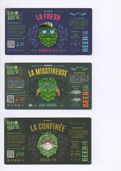étiquettes de la collection
