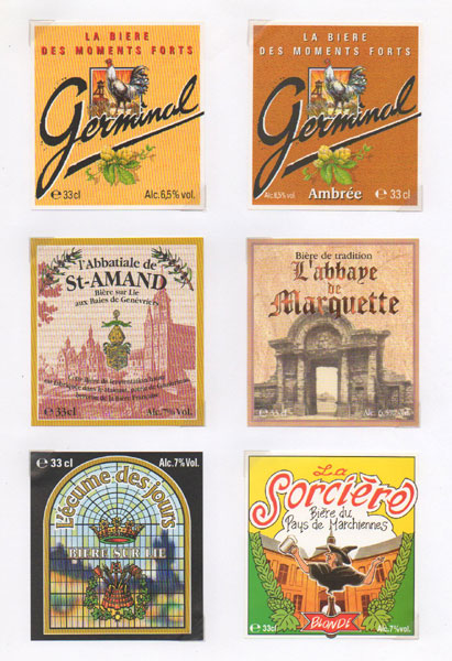 étiquettes de la collection