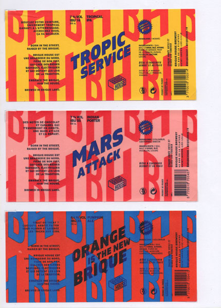 étiquettes de la collection