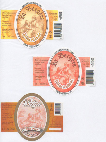 étiquettes de la collection