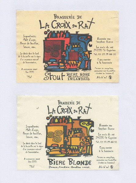 étiquettes de la collection