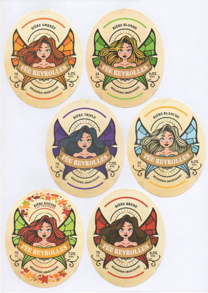 étiquettes de la collection