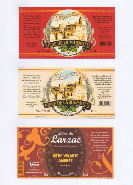 étiquettes de la collection