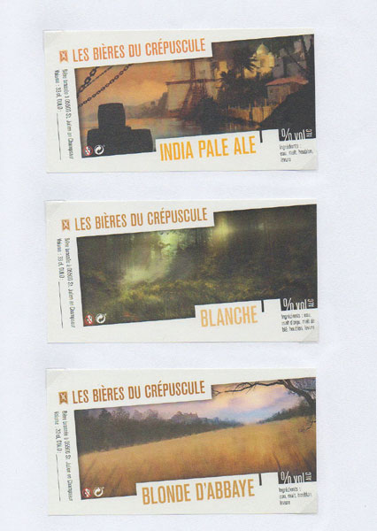 étiquettes de la collection