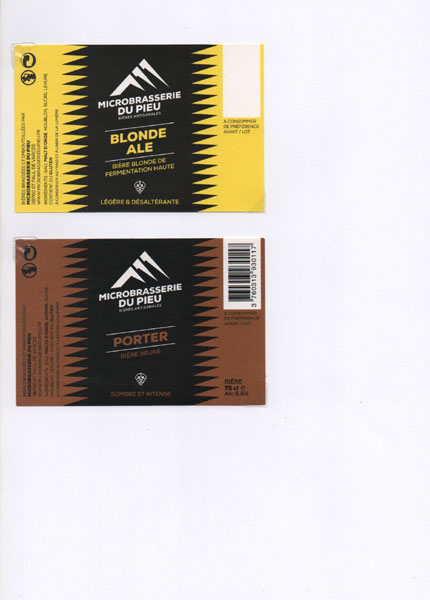 étiquettes de la collection