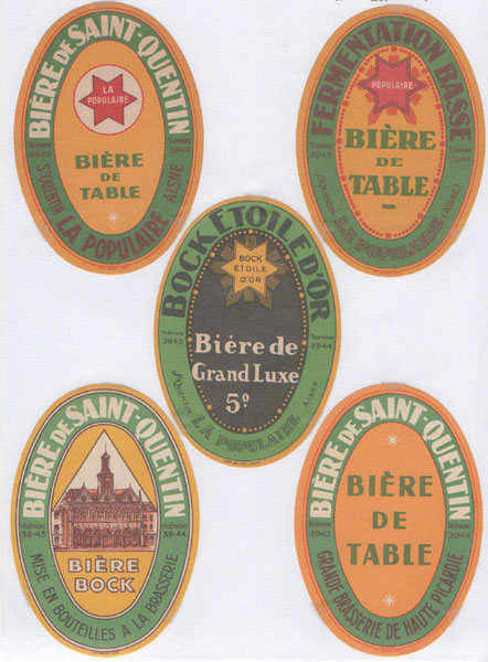 étiquettes de la collection