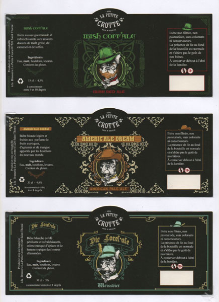 étiquettes de la collection