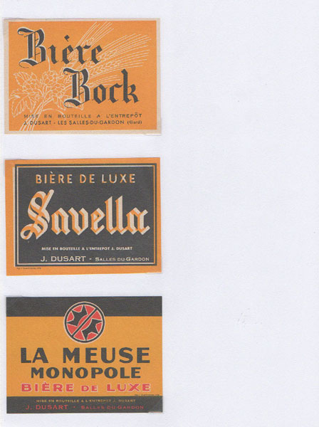 étiquettes de la collection