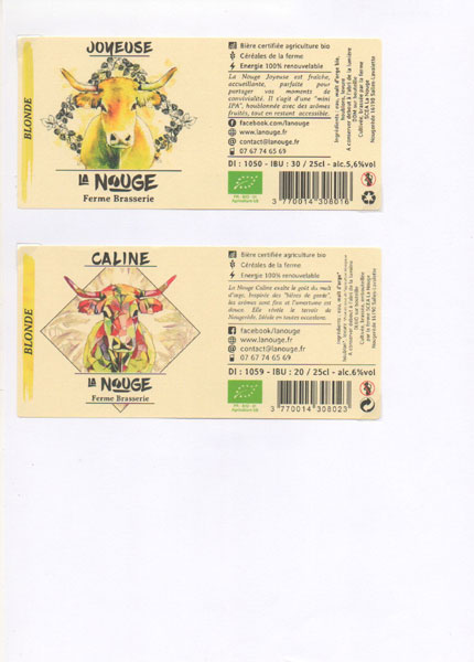 étiquettes de la collection