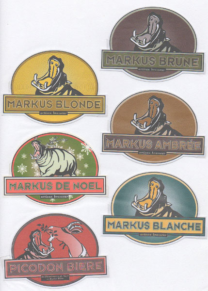 étiquettes de la collection