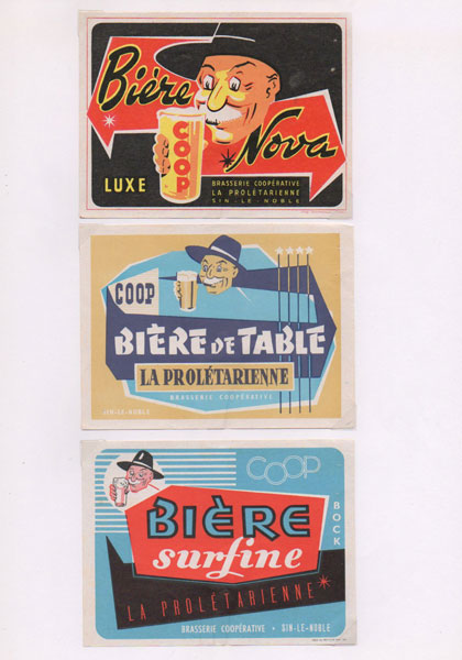étiquettes de la collection