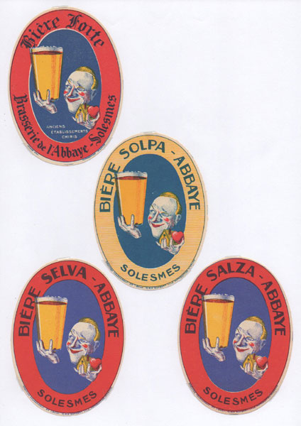étiquettes de la collection